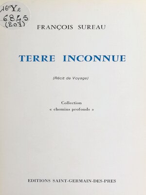 cover image of Terre inconnue
